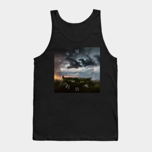 Extreme stormy clouds over the city Tank Top